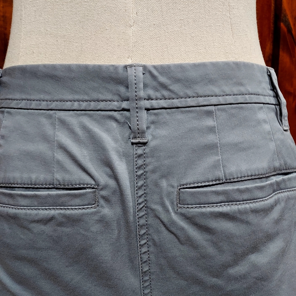 Talbots Women's Pants - Gray and Blue Girlfriend Chinos - Picture 3 of 11
